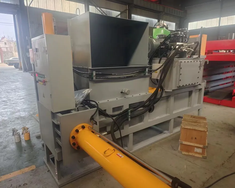 rice hull bagging baler