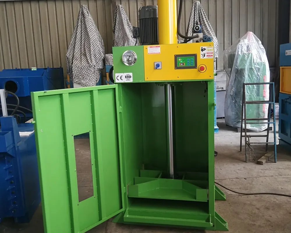 vertical oil drum baler